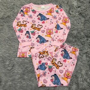 Winnie The Pooh Pajama Set Pink Toddler‎ Girl 2/3T